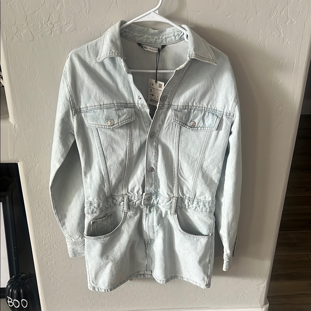 Light Blue Denim mini dress